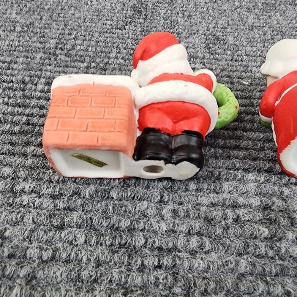 Vintage‎ Santa & Mrs. Claus Taper Candle Holders
